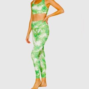 TROPICAL LEAF LEGINGS